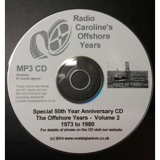 50 YEARS OF RADIO CAROLINE vol 2 MP3 CD - 1973 to 1980