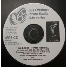 TOM LODGE PIRATE DJ MP3 CD